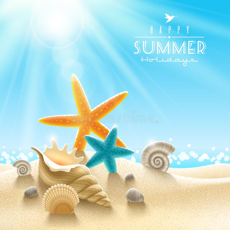 Summer holidays illustration vector illustration Summer holidays illustration vector illustration