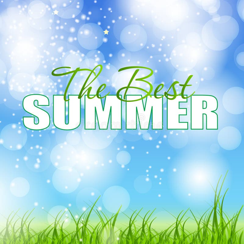 Summer Holidays Poster Vector Illustration Stock Vector - Illustration ...