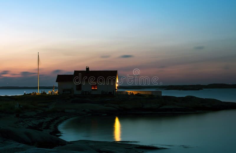 Summer house night stock photo. Image of vacation, travel 81136118