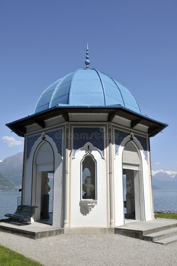 Summer-house, Villa Melzi, Lake Como royalty free stock photos Summer-house, Villa Melzi, Lake Como royalty free stock photos