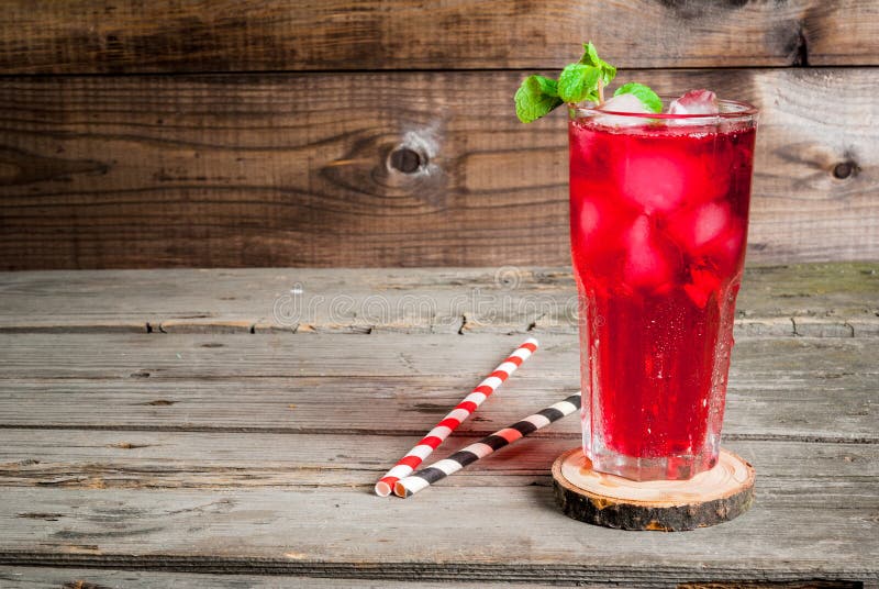 Summer Iced Red Drink Tea or Juice Stock Image Image of juice, glass 85438493