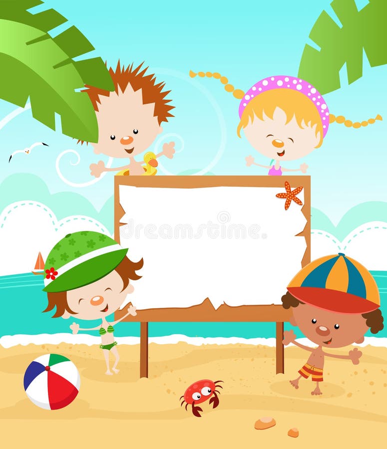 Download Summer Kids Stock Vector - Image: 54103746