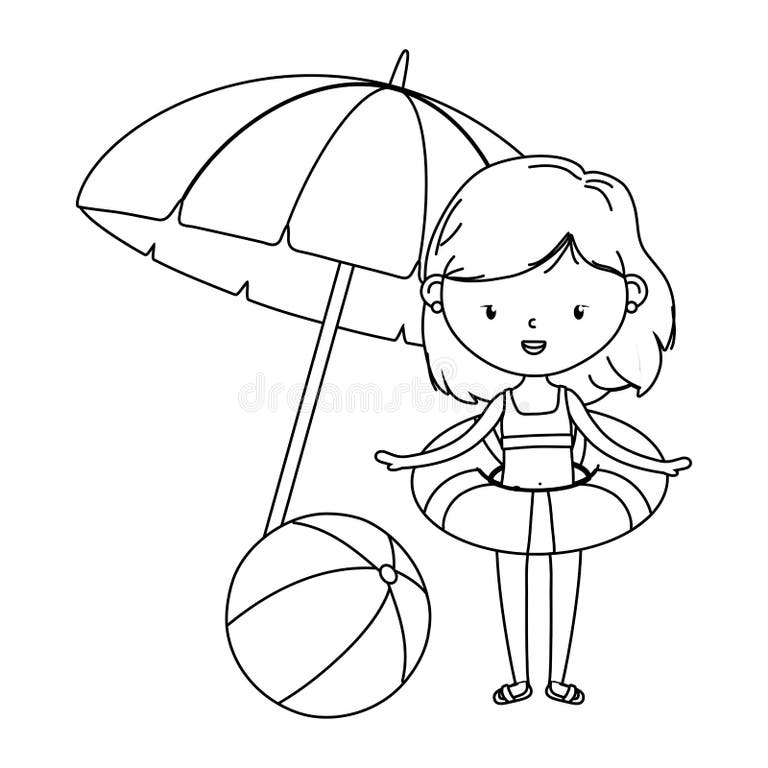 Beach Black Cartoon White Stock Illustrations – 13,213 Beach Black