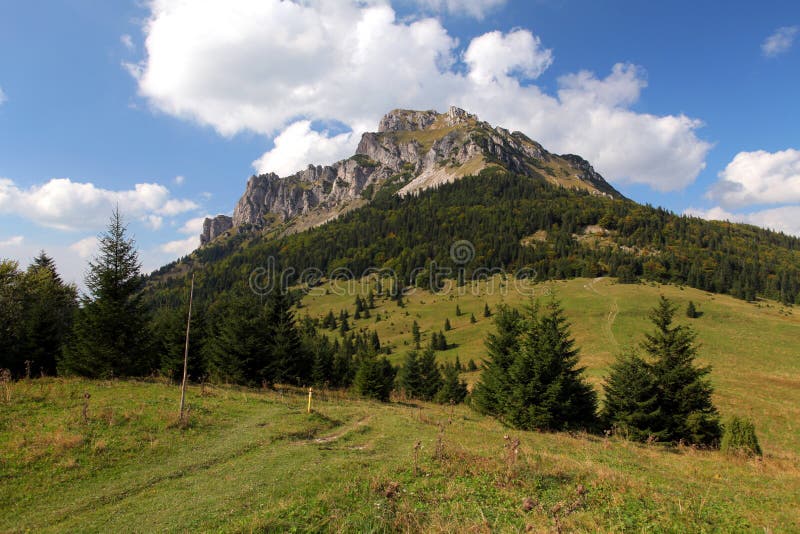 Summer mountain landscape with peak Rozsutec