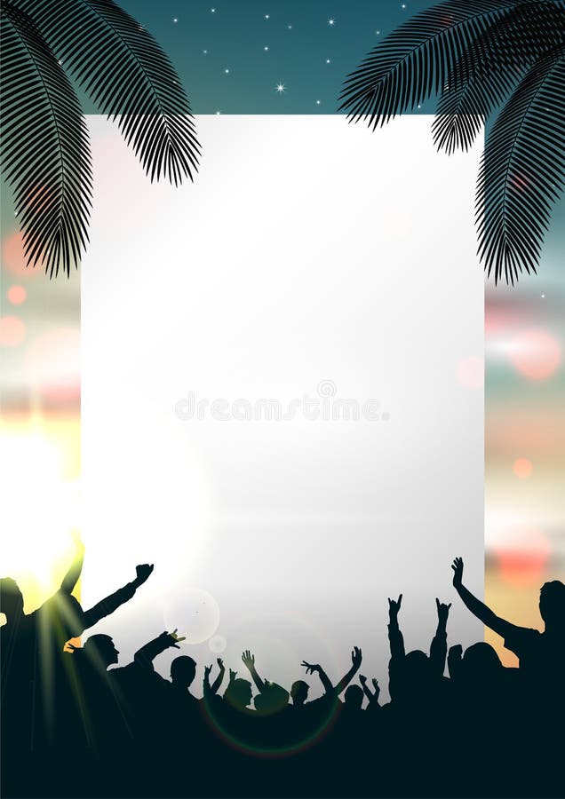 Summer Music Background - Vector Stock Vector - Illustration of party