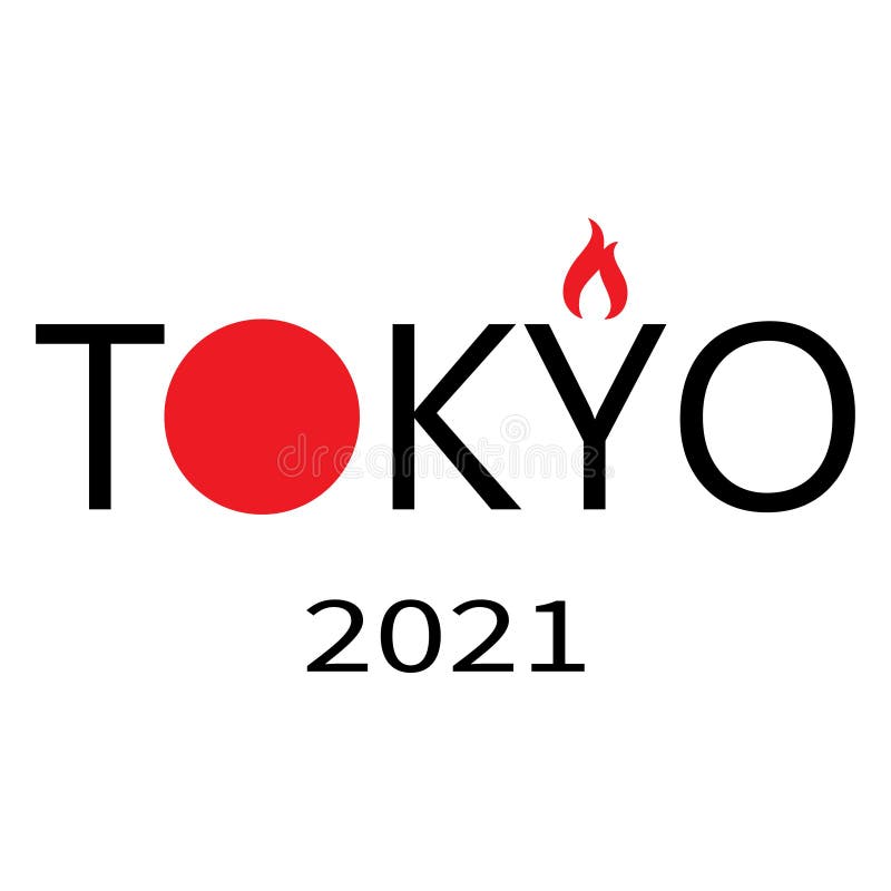 Bandeira Tokyo 2020 No Céu. Jogos Olímpicos De Verão Da Xxii. Tokyo 2021.  Imagem Editorial - Ilustração de turismo, emblema: 224835410