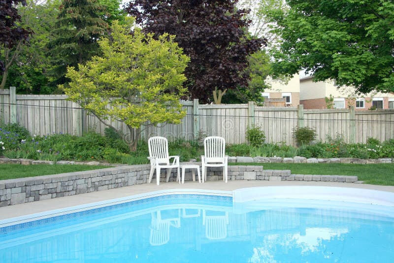 Summer Poolside royalty free stock images