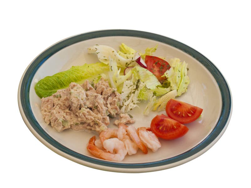 Summer Salad Plate stock image. Image of tomato, tuna 19594347