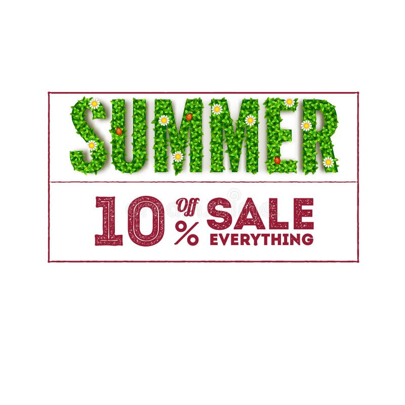 Summer sale.