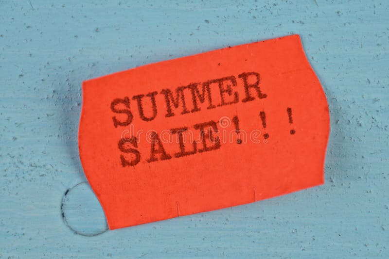 Summer sale price tag sticker