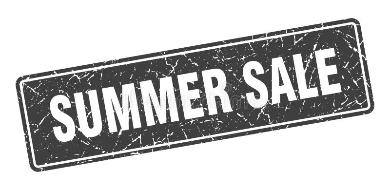 Summer Sale Sign. Summer Sale Grunge Stamp Stock Vector Illustration