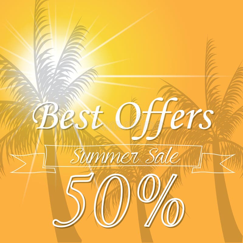 Summer sales stock illustration. Illustration of label - 75165762