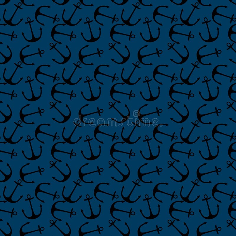 Navy Anchor Pattern (White) / Tissue Paper Pack