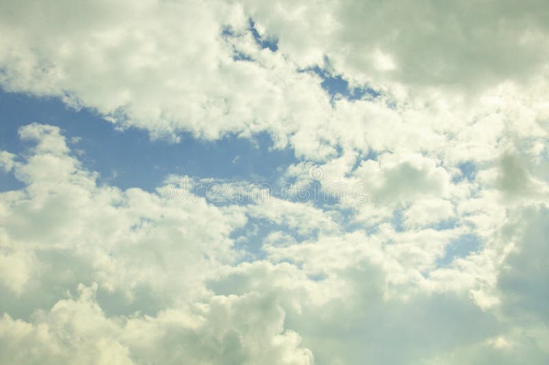 Summer Skies and Clouds in the UK. Stock Image - Image of cumulus, warm ...