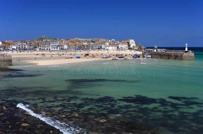 Summer in St Ives stock photos
