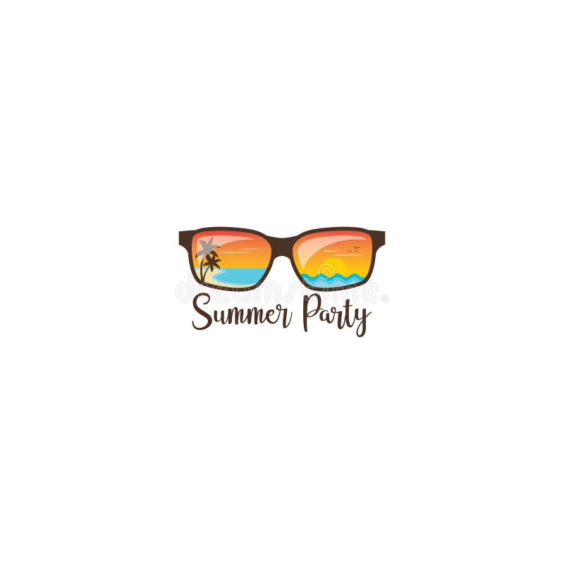 Sunglasses Logo Icon Vector Illustration Design Stock Vector