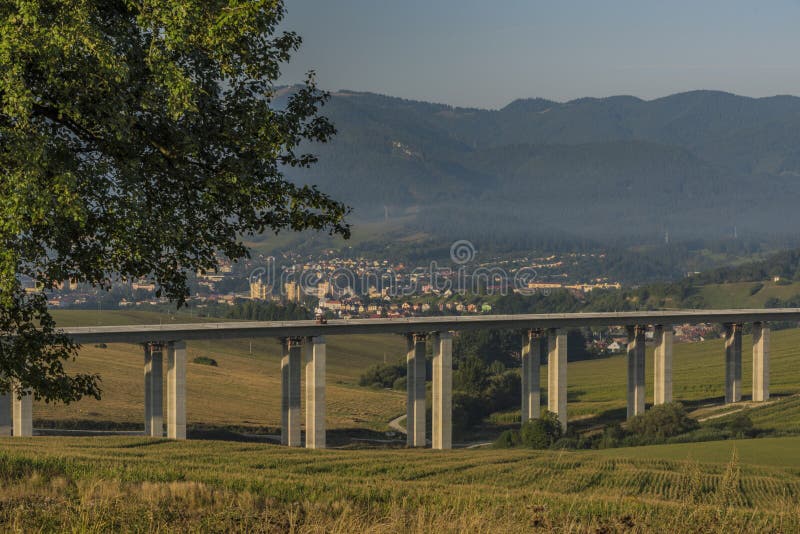 Summer morning near Ruzomberok town