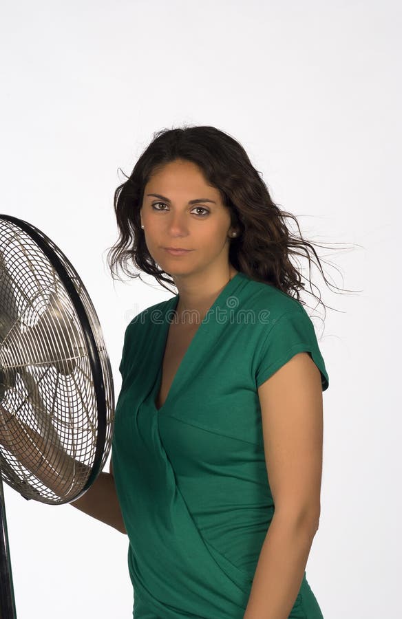 Summer temperatures stock image. Image of female, cooling 23727289