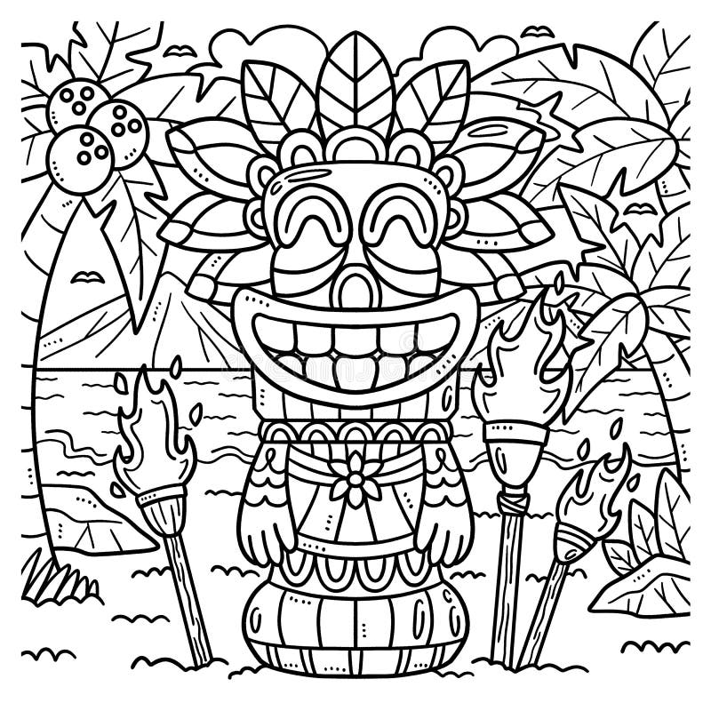 Printable Totem Pole Coloring Pages