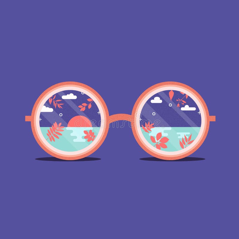 Sunglasses With The Reflection Stock Vector Illustration of reflection, fashion 19960477