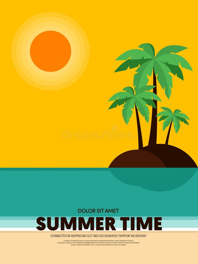 Free Vector  Flat background for summer season