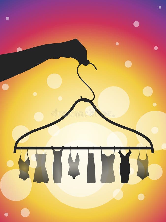 Summer - time of light clothing! Vector format. Drawing time vectors
