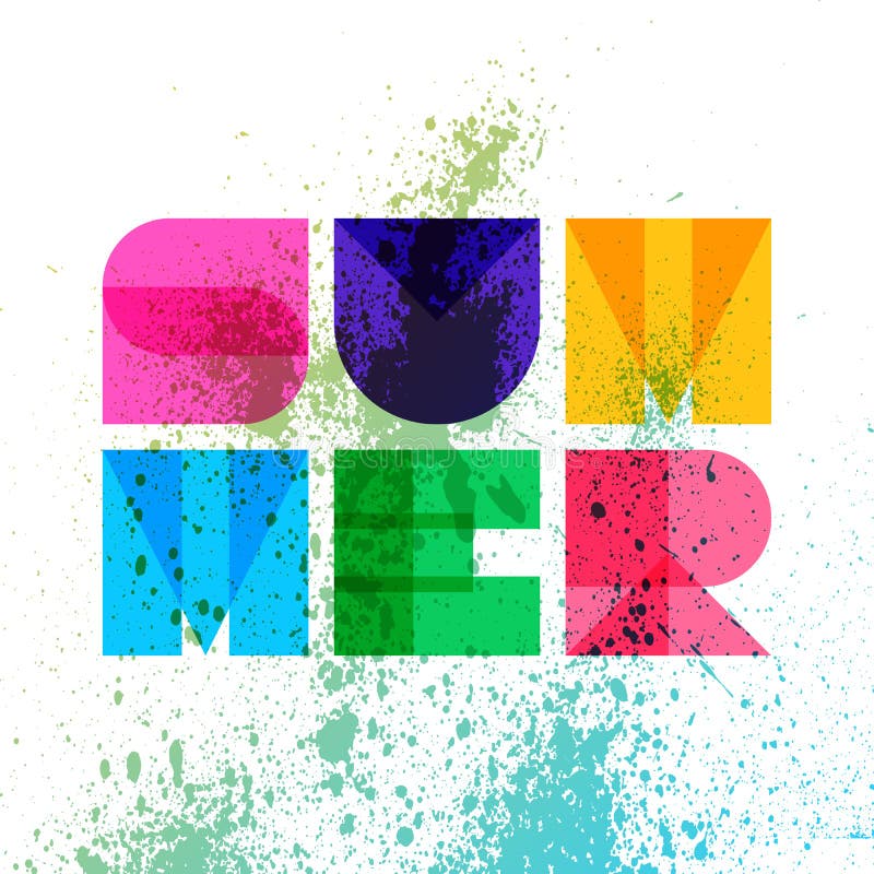 Summer typography, t-shirt graphics. Vector illustration stock illustration