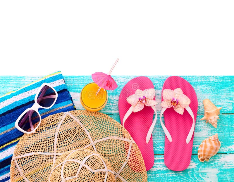 Sandals by the Swimming Pool Stock Image - Image of pool, bath: 6402583