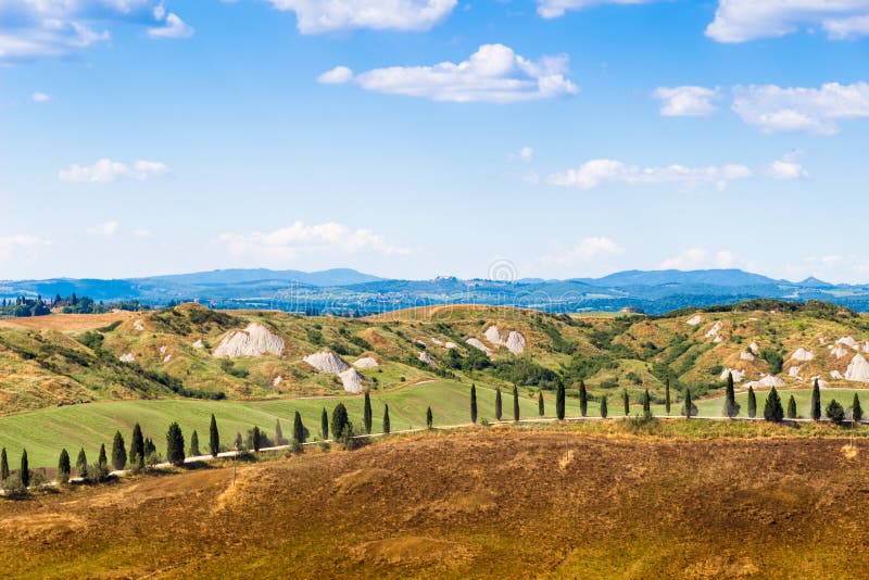 Summer View Of Crete Senesi In Tuscany, Italy Stock Photo - Image of ...