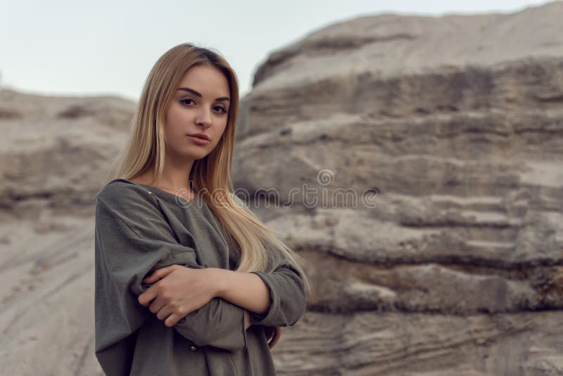Summer Walk on the Hot Sand Dunes Stock Image Image of europe