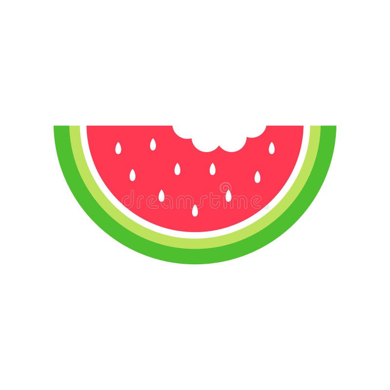 Download Summer Watermelon Vector Icon Stock Vector - Illustration ...