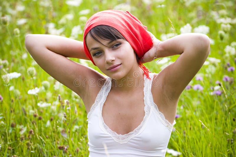 Summer woman portrait