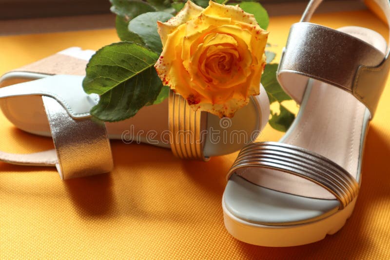 Wear Comfortable and Light Shoes in Summer Stock Image - Image of ...