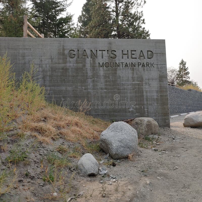 Summerland giants head editorial photography. Image of wood 197931342