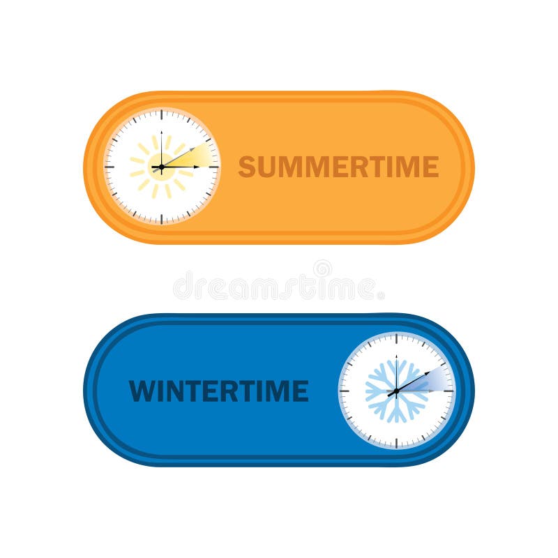 Wintertime Clock Stock Illustrations – 742 Wintertime Clock Stock