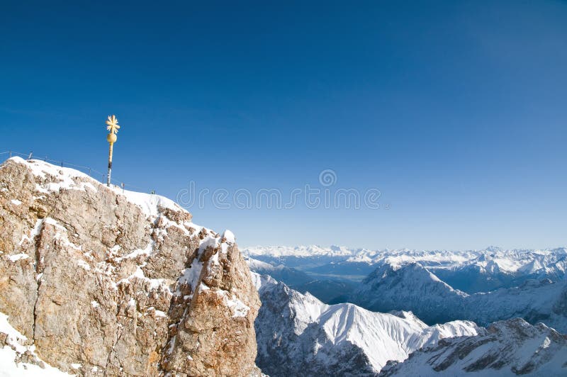 Summit of a Mountain royalty free stock photography