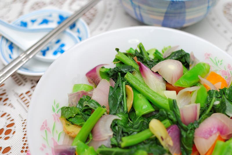 Sumptuous Chinese Style Vegetables Stock Photo Image of tasty