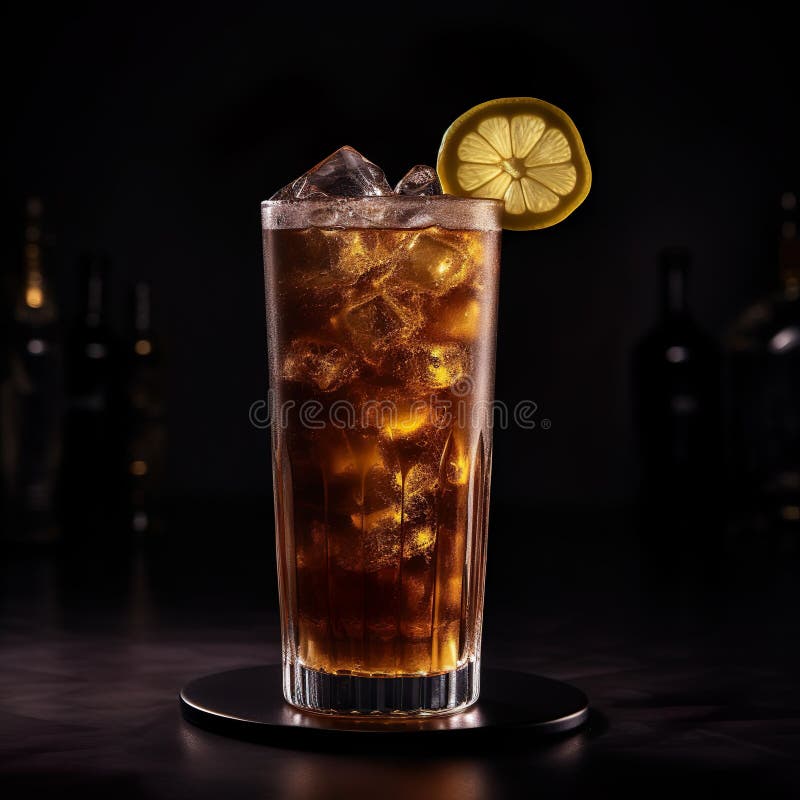 Glass Long Island Ice Tea Cocktail Stock Photo 1167314983