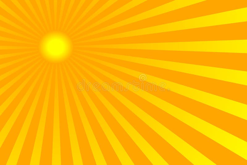 The hot summer sun background (vector, illustration)