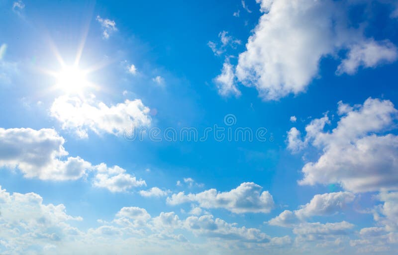 Sun in blue Sky