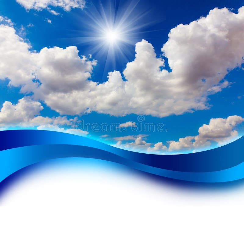 Sun in Blue Sky Cover Design