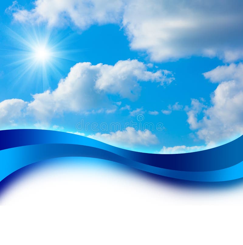 Sun in Blue Sky Cover Design