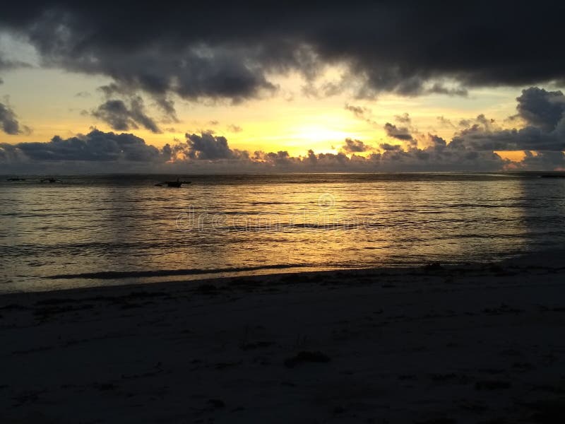 Sunrise in Zanzibar stock photo. Image of boats, nature 137920674