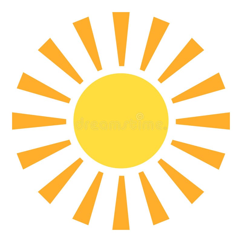 Sun concept line icon vector illustration