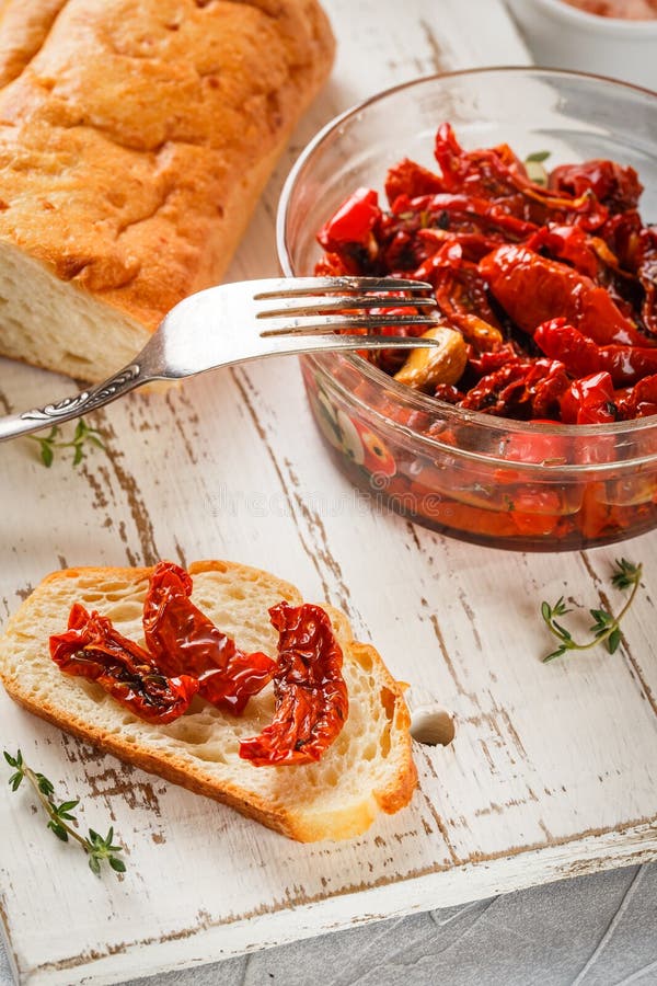 Sun dried tomatoes royalty free stock photos
