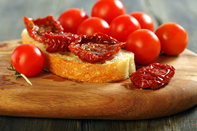Sundried tomatoes in oil. stock photo. Image of gourmet 38073218
