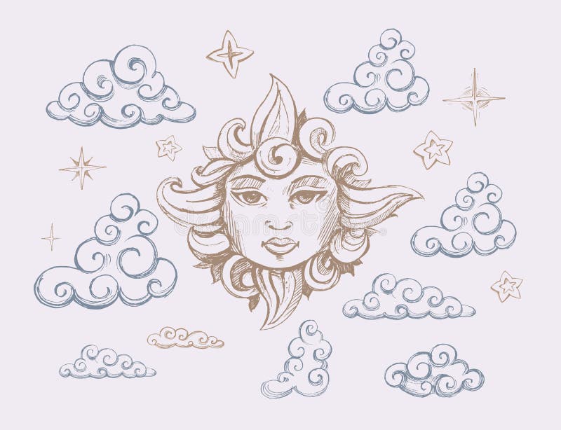Sun royalty free illustration