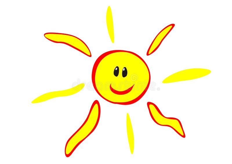 Sun feliz stock de ilustración Sun feliz stock de ilustración
