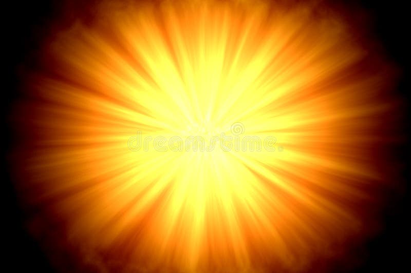 Sun flare centered