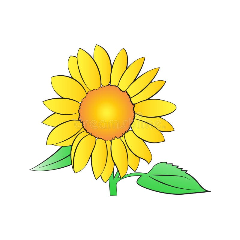 Smiling Sunflower Clip Art Stock Illustrations 85 Smiling Sunflower